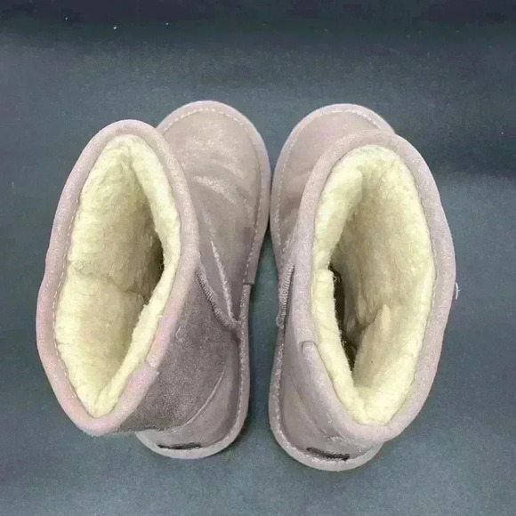 Bearpaw Kids Elle Exotic youth size 3 pink gold shimmer wool lining - Picture 6 of 9
